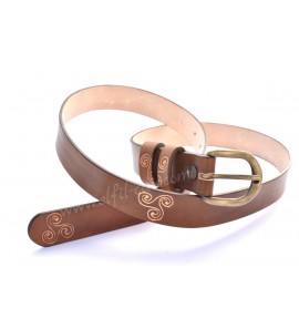 Celtic leather belt