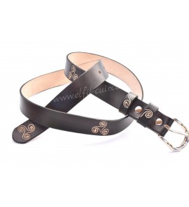 Celtic leather belt